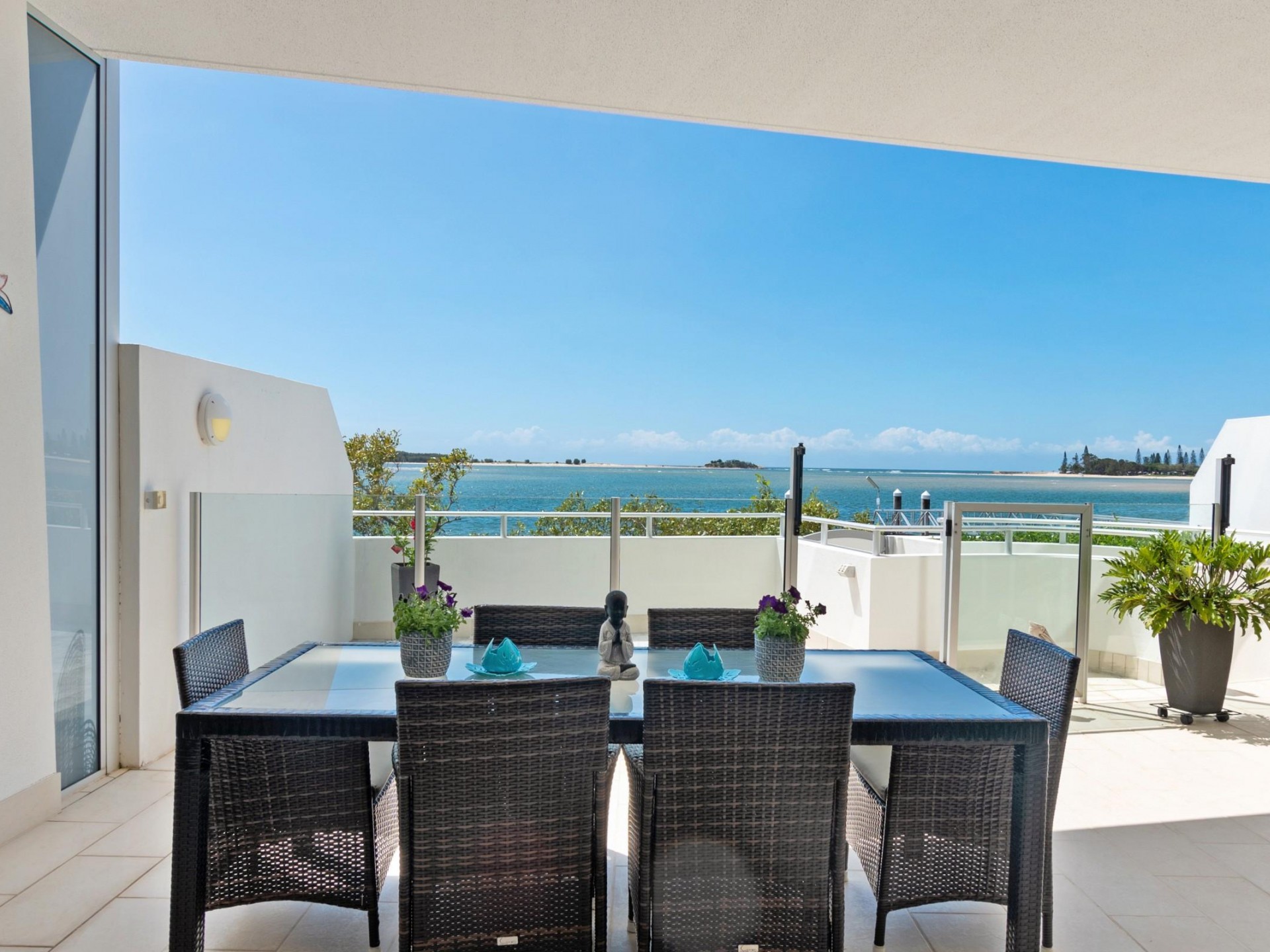 ABSOLUTE WATERFRONT UNIT WITH MASSIVE COURTYARD/BBQ